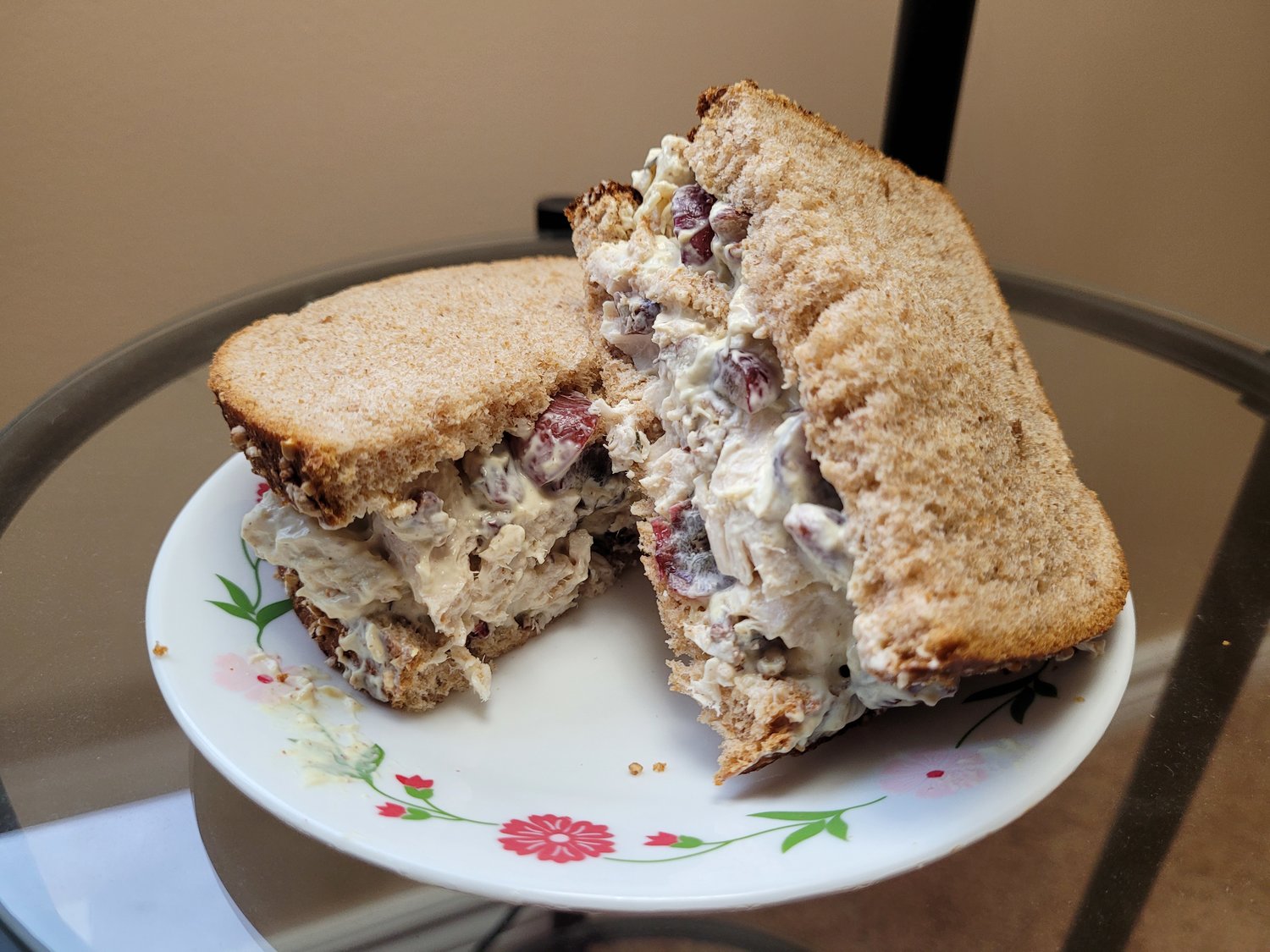 Chicken salad sandwiches are always better at the height of summer.